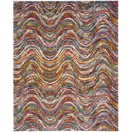 Safavieh Fiesta Shag Large Rectangle Area Rug, Multi - 9 x 12 ft. FSG386M-9